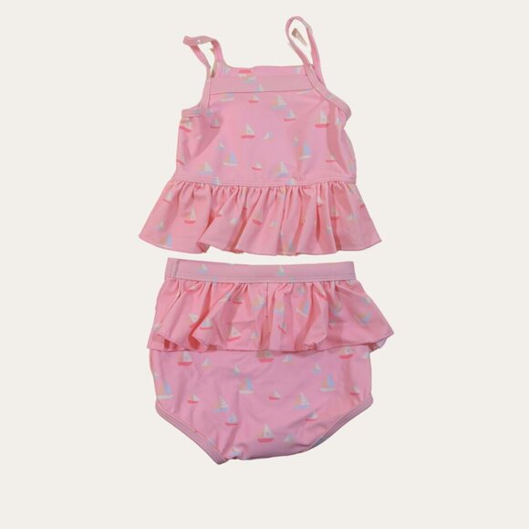 NWOT - Pale pink sailboat two-pieces swim 12-18 month - Picture 2 of 2